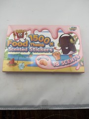 1500 Food Theme Scented Stickers 72 Sheets 18 Scents New Sealed Kids Craft