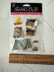 Provo Craft The Third Dimension Stand-Outs Camp Time Paper Sculpture Stickers