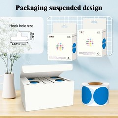 2 Inch Round Adhesive Color-Code Dot Stickers,4Rolls/2000 per Rolls dots Labe…