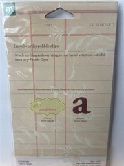 NEW Making Memories {note} worthy PEBBLE EPOXY PAPER CLIPS DELANEY NOTEWORTHY