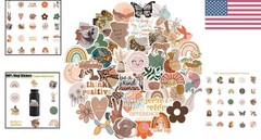 Vintage Aesthetic 50 Pcs Waterproof Stickers for Laptops & Water Bottles