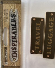 TRAVEL Inspirables Leather Stickers (7pc)Sticko•Vacation•Luggage Tag •Passport