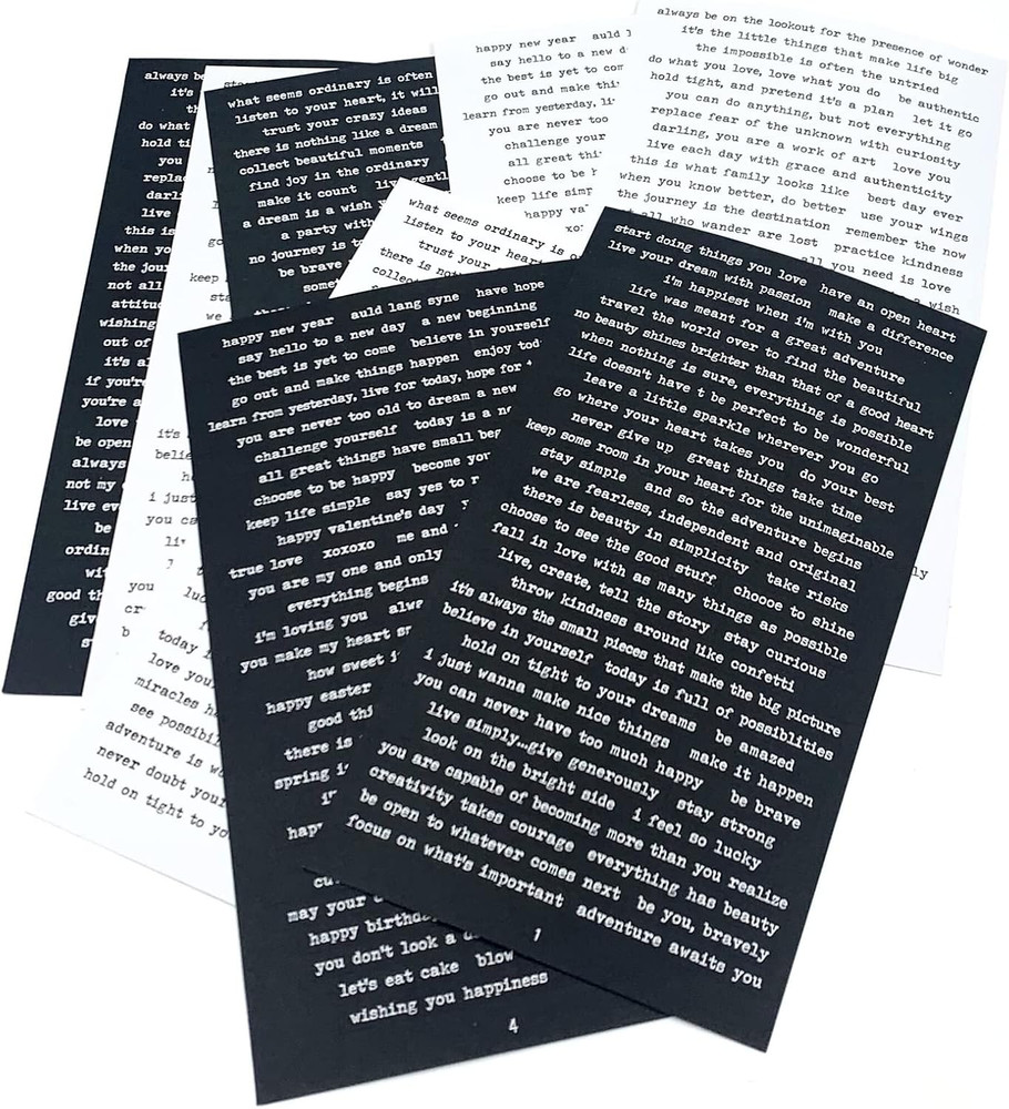 TIYPKE Vintage Quote Stickers for Journaling and Scrapbooking – 8 Sheets