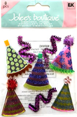 Party Hats Birthday New Year’s Eve Streamers Celebrate Jolee’s Boutique Stickers