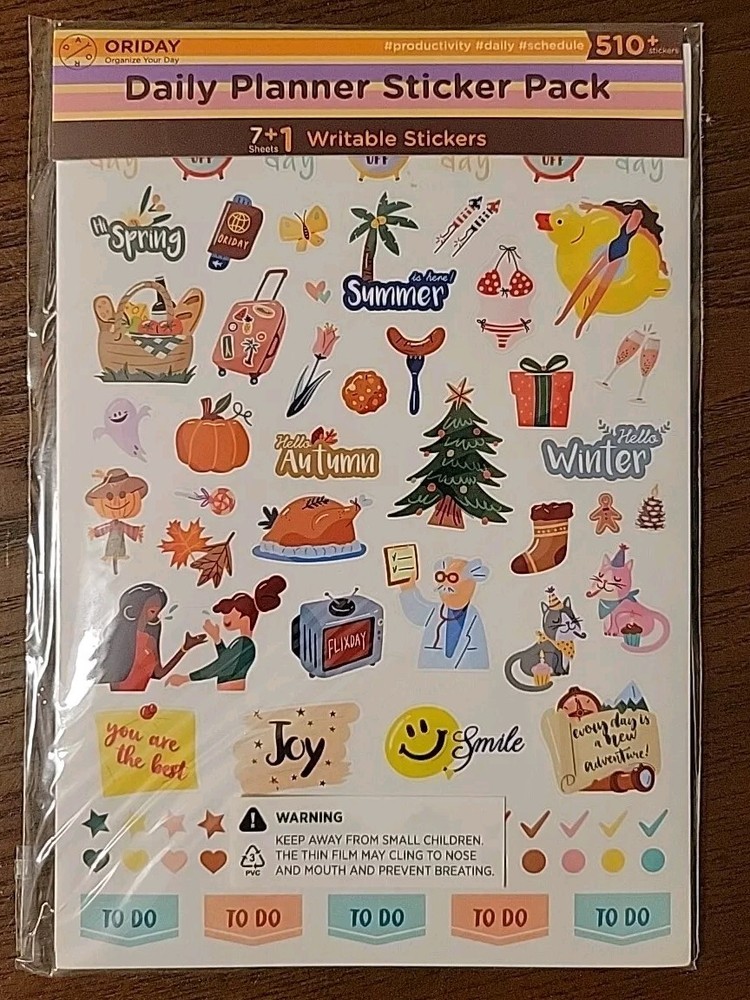 New Daily Happy Planner Sticker Pack- 500+ Cute Agenda Sticker Sets FreeShipping