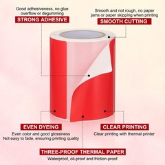 250 Per Roll 2″x3″ Rectangle Inventory Color Coding Labels Red 1 Roll