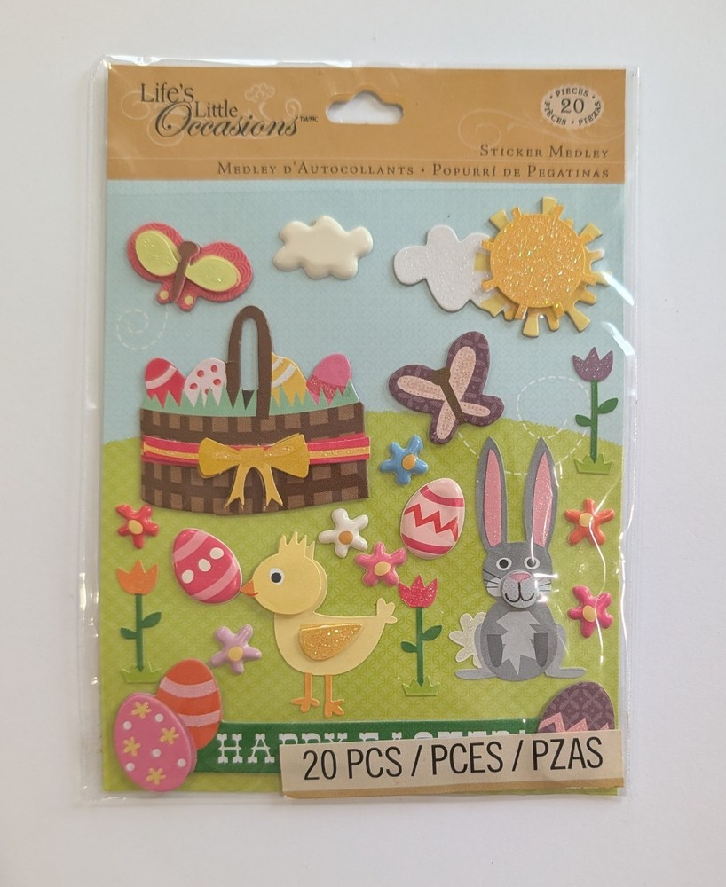 Happy Easter Springtime Scrapbooking Stickers By Life’s Little Occasions RARE