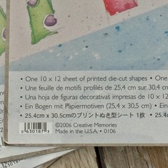 Creative Memories Special Occasion Birthday Die Cut Shapes Mixed Lot Of 16