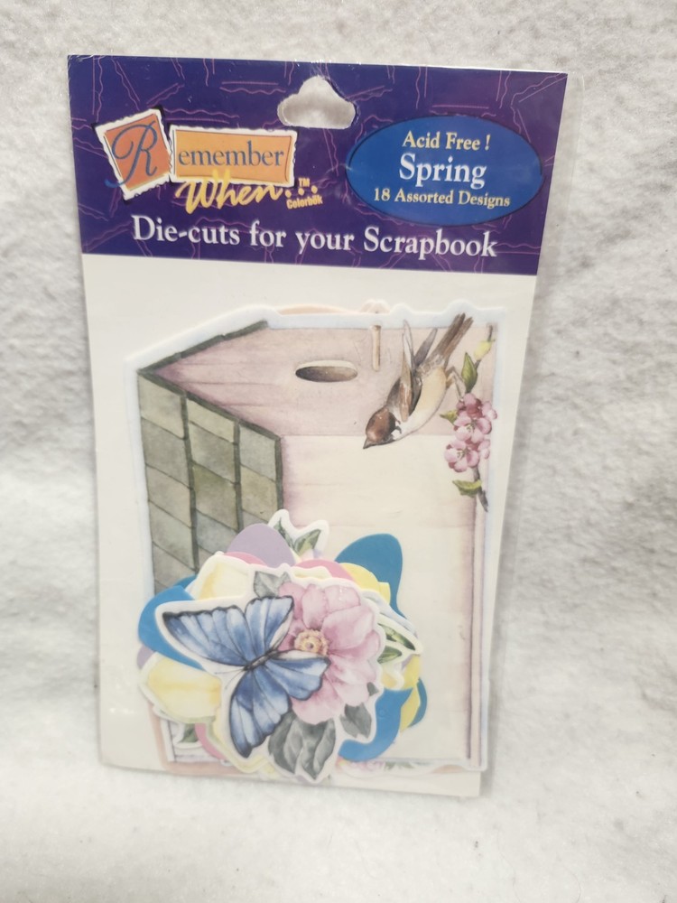 Spring Scrabooking Die Cuts 18 – NEW Bird House Butterfly Flowers FREE SHIPPING