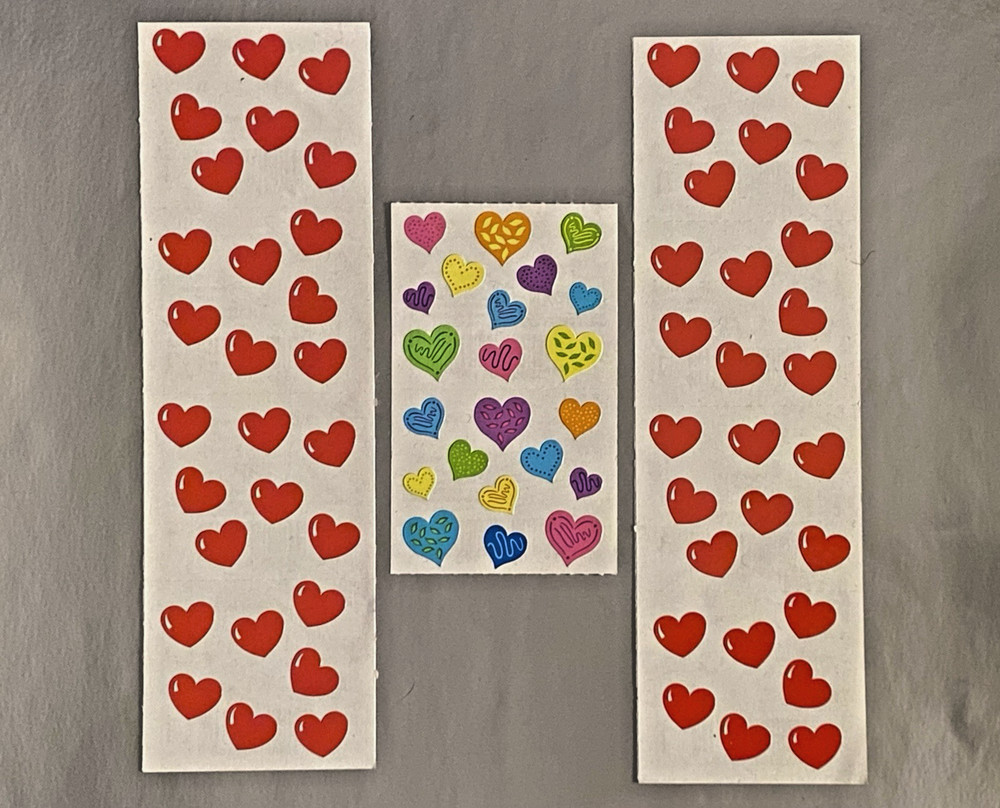 Vintage Mrs. Grossman’s Stickers 10 Mods Happy & Cinnamon Hearts Valentine’s Day