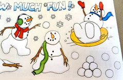 Snow Fun Clear Sticker Sheet Scrapbook Winter Sled NOS Vintage 2002 Tumblebeasts