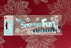 RARE VINTAGE SNOW MUCH FUN JOLEE’S CHRISTMAS TITLE 3D STICKERS – SO CUTE