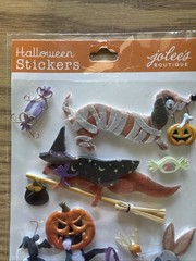 RARE Jolees 3D HALLOWEEN ANIMALS Sticker Scrapbook Stickers Jolee’s