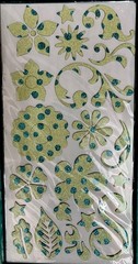 8 6”x12” SHEETS Of GLITTER CHIPBOARD SHAPES by 3 Birds Designs