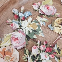 Anna Griffin Set of 60 Floral Die Cut Embellishments Lot