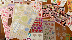Huge Lot of Stickers over 57 full sheets, Unused, Mix of vintage and recent