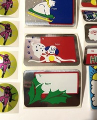 Vintage Sticker LOT – Foil Power Rangers, Stars & Christmas – 1980s 1990s