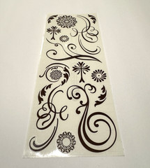 Creative Memories Scrapbook Stickers 2010 Flower Floral Leaves Flourish Swirl