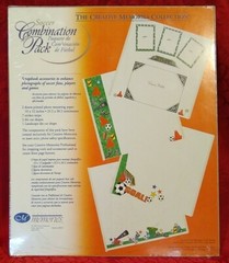 Creative Memories SOCCER Combination Pack Stickers Die Cuts Photo Mounting Paper