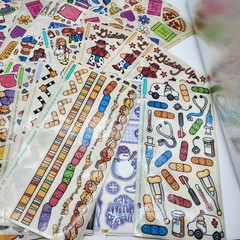 Huge lot of Stickopotamus scrapbook stickers mixed themes Summer Cowboy