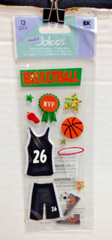 Jolee’s Boutique Dimensional BASKETBALL Scrapbook Stickers HOOPS uniform game