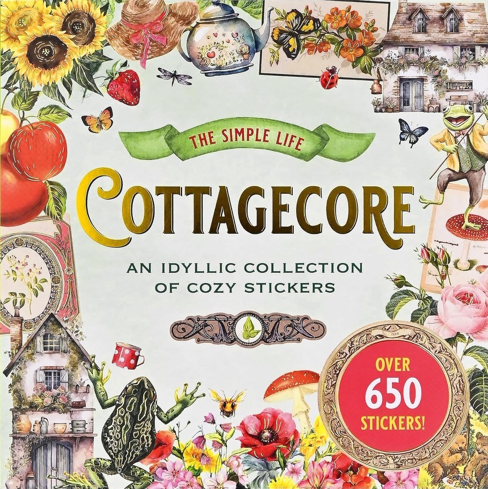 Cottagecore Sticker Book (Sticker Books) Paperback by Peter Pauper Press