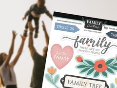 Family Scrapbook Stickers – Memories Themed With Phrase Tags, Flowers, Home I…