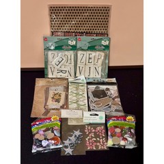 Scrapbooking Craft Mixed Lot Holtz Stewart Cardstock Magnetic Tiles Jewels