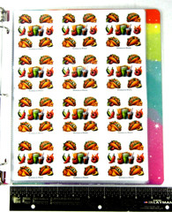 Food & Drink Sticker Binder Full Of Stickers