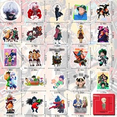 Arme Large Anime Stickers Mixed Pack,600Pcs Mixed with Classic Anime Theme