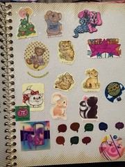 Collector’s Vintage Eighties Sticker Album Collection Ziggy Shirt Tales Pacman