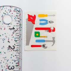 Mrs. Grossman’s Sticker Tools Saw Hammer Vintage 1995 Stickers One Square