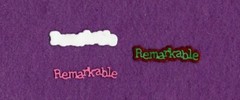 REMARKABLE with background die cuts scrapbook cards