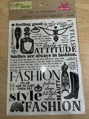 Fashion Style Phrases Rub On Transfers Sticker Planner DIY Crafts Scrapbook