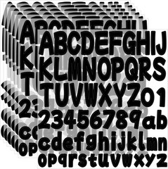 Letter Sticker 1.5 Inch,16 Sheets Alphabet Stickers,Vinyl Self Adhesive Water…
