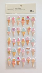 Puffy Ice Cream Cones Scrapbooking Stickers by Recollections
