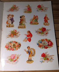 Vintage Victorian Valentine Stickers Book 1986 78 Full Color Roses Cupids Love