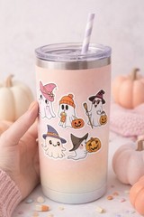 Halloween Ghost Sticker Set – 32 Piece