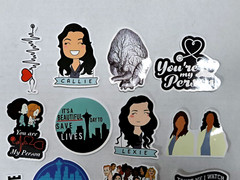 20 piece Grey’s Anatomy sticker lot. vinyl waterproof mixed lot new condition