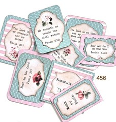 Bible Verse Cards Ephemera Scrapbooks Junk Journal 456