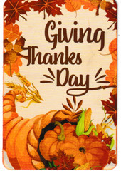 Junk Journal Art Cards, Happy Thanksgiving, 12 pcs, 4″ x 6″