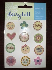 Daisy Hill LOT Of 2 1-Sweet Baby Stitched Tags 1-Sweet baby Dimensional Stickers