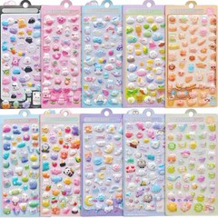 3D Puffy Stickers, 10 Sheets 500+ PCS Mini Kawaii Resin Decorative Stickers f…