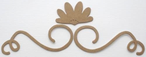 {9 Pc} *FLOWER & VINE FLOURiSH* Bare Chipboard Die Cuts