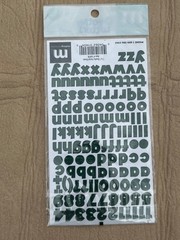 makingmemories Creative Letters Alphabet Stickers Dark Green Repositionable