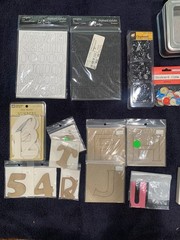 Chipboard Alphabet and Number Bundle
