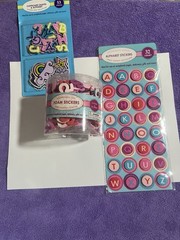 Alphabet And Number Scrapbook Stickers And Shapes