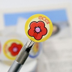 500Sheets/Roll Little Red Flower Reward Stickers Motivational Decals for Kinderg