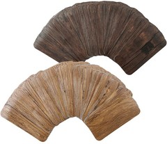 Cogit Wall Stickers, Dark Brown x Light Brown, 200 sheets (100 sheets of each co
