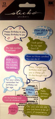 Birthday Funny Forgot Old Happy Unlisted Blow Candles Sticko Caption Stickers